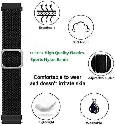 Ремени со плетенка со плетенка за Ticwatch Pro 3 GPS 20 22mm паметни часовници за Ticwatch Pro 2020/GTX/E2/S2 Замена на нараквица
