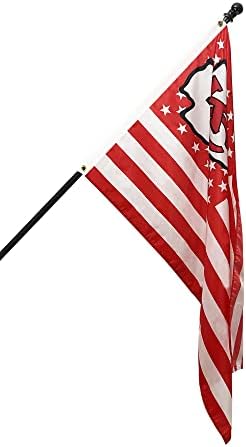 Премиум 3_ 5 СТАПКИ Знаме За Фудбалскиот Тим На Канзас сити Со Месинг Громет Внатрешен Надворешен Транспарент Декор