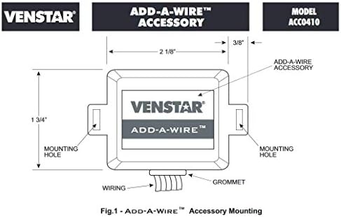 Venstar ACC0410 додаток за додаток-жица за 24 Vac термостати, бело