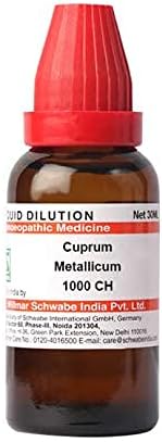 Д -р Вилмар Швабе Индија Cuprum Metallicum разредување 1000 CH шише од 30 ml разредување