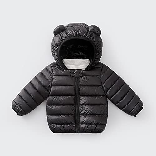 Деца топли момчиња бебешки грили со густа јакна палто на отворено дете со качулка со качулка, ветроупорно момчиња палто и јакна од јакна,