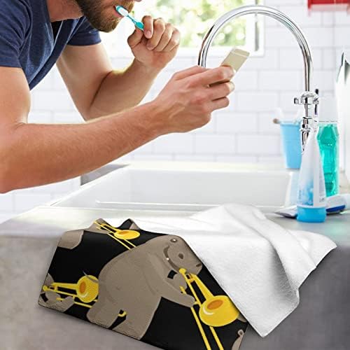 Смешно хипо свири музичко лице Премиум крпи за миење на крпи за миење садови за хотелска бања и бања
