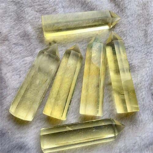Dingsheng 3pcs Природно жолто агтриско кристално виножито пушачи за лекување на цитрин за лекување на минерални кварц примероци и
