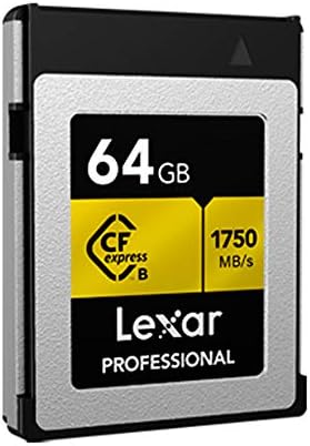 Lexar LCFX10-64GCRBNA Професионални CFexpress Тип Б 64 GB Мемориска Картичка 2 Пакет