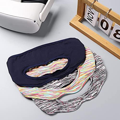 Непознати еко-пријателски ткаенина маска за очи за очите за дишење на крпа за око, компатибилен со окулус потрага 1/2 слушалки VR маска за