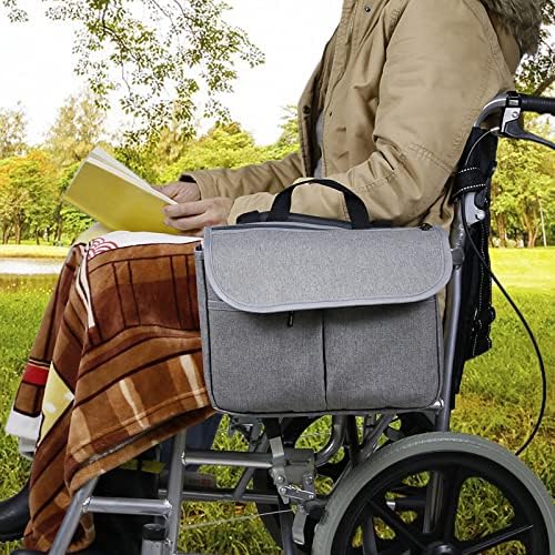 Странична Торбичка За инвалидска количка, Торба За Инвалидска Количка Со Голем Капацитет, Торба За Складирање Организатор На Инвалидска