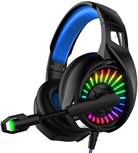 Atrasee Stereo Gaming Слушалки ЗА КОМПЈУТЕР PS4 Ps5 Xbox Еден Прекинувач Лаптоп, 7.1 Опкружувачки Звучни Слушалки Со Поништување На Шумот На Микрофонот, RGB Светла, Мека Слушалка За ?