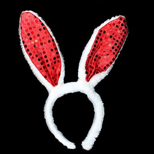 Велигденски зајаче уши глави бендови за жени деца плишани зајаче уши за коса, смешна симпатична велигденска забава, фаворизира коса