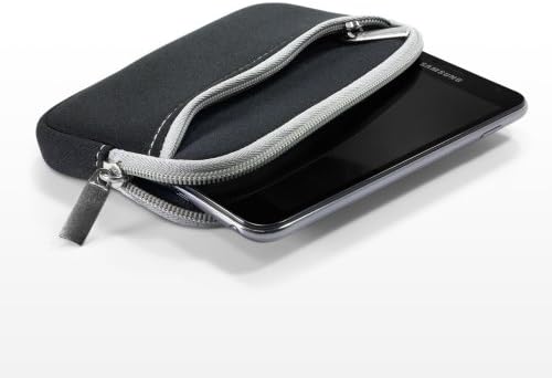 Case Boxwave Case компатибилен со Sharp Aquos S3 - Softsuit со џеб, мека торбичка Неопрена покривка на ракав Зипер џеб за Sharp Aquos S3