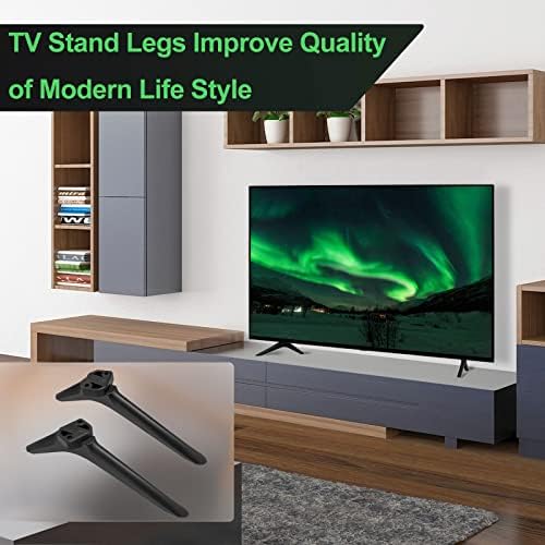 TV Base Stand for Hisense TV Stand, TV Stand Legs for Hisense 32 43 50 55 58 65 75 Roku TV, for 50R6E3 55R6090G 55R6G 55U6GR5 58R6E3 32H4030F3