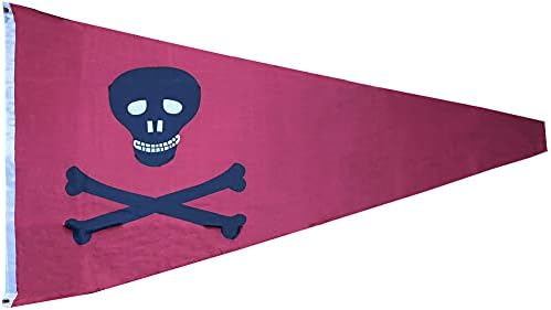 Пиратски јахти клуб Бурге 1898 година Црвен премија квалитет Тешка должност отпорен на 3x5 3'x5 '100d ткаени поли најлон знаме транспаренти