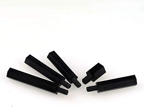Завртки најлон хексадецимална машка женска столб за склопување на навој PCB пластична шестоаголна матична плоча за завртки за завртки за завртки за завртки црна м2 ?