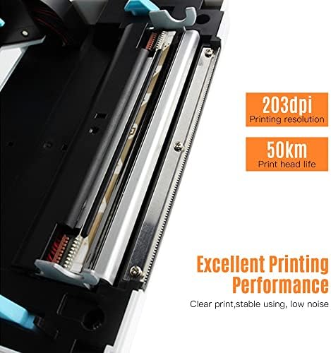 WDBBY Десктоп Термичка Етикета Печатач за 4x6 Превозот Пакет сите Во Една Етикета Создателот 180mm/s Термички Налепница Печатач Макс.110мм Хартија