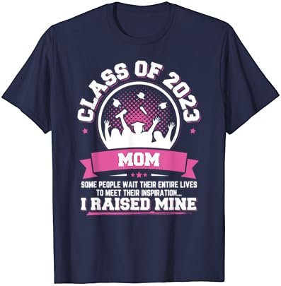 Подарок за дипломирање горда мајка на класа од 2023 година дипломирана маица