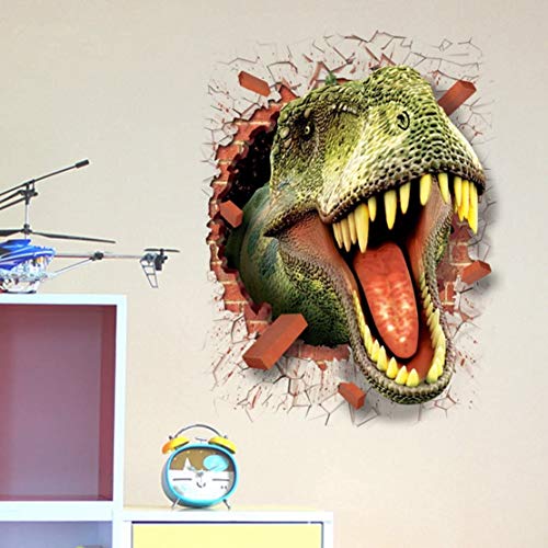 ОФИСОН Голем Диносаурус 3д Испукана Ѕидна Налепница Спална Соба Игротека Отстранлива Голема Налепница За Детска Игротека
