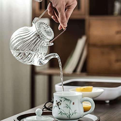Депила кригла керамичка кригла со капаци чаши чаши чај чај чаша за канцеларија дома со рачно обоена цветна шема кафе чаша порцеланска чаша