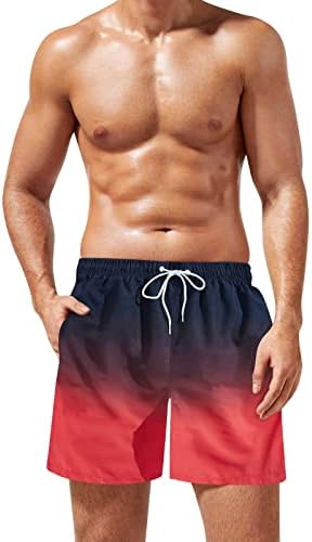 Летни стебла за пливање мажи машки модни обични, кратки панталони во боја, чипка на боја на табла за одмори, шорцеви бр.