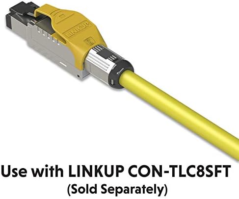 LINKUP-Cat8 Етернет Кабел S/FTP 22AWG Прикажан Цврст Кабел | 2000MHz до 40Gbps | Идна 5-Та Генерација Етернет Лан Мрежа 40g Структура