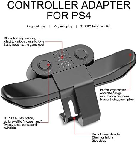 PS4 контролорски лопатки, штрајкувачки пакет за PS4, прицврстување на црно задно копче, FPS Dominator Mod Eliminator PS4 Controller