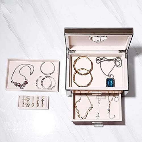 WQLYK Висококвалитетна Стаклена Кутија За Складирање Накит Кутија За Накит Мултифункционална Кутија За Складирање Кутија За Накит Со