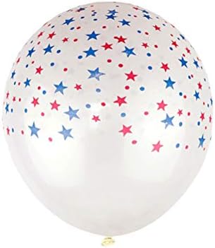 11 парчиња Среќен 4 јули 18 Инчен Балони Од Алуминиумска Фолија Балони Од Латекс Забава На Фестивалот На Балони На Денот На Независноста На Сад