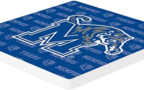 Универзитетот Во Мемфис Боја Лого 4 х 4 Абсорбента Керамички Подлоги Пакет од 4