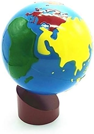 Бебе Земја Глобус Играчки Монтесори Земјин Глобус Пластика И Дрвен Материјал Научете Да Ги Знаете Светските Деца Рано Учење