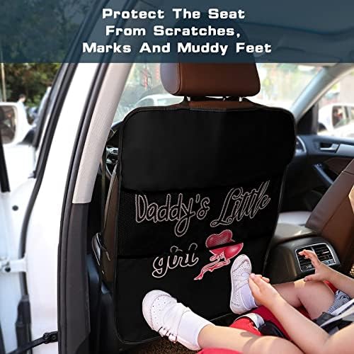 Организатор на водоотпорна заштита на водоотпорна заштита на мало девојче за задното седиште на тато