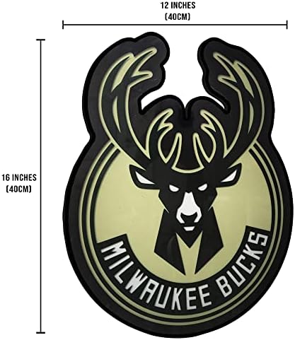 Argmac Milwaukee-Bucks LED знак табла за продавници, ресторанс, канцеларии, инситации, хотели, wallиден декор, соба за игри, надавање