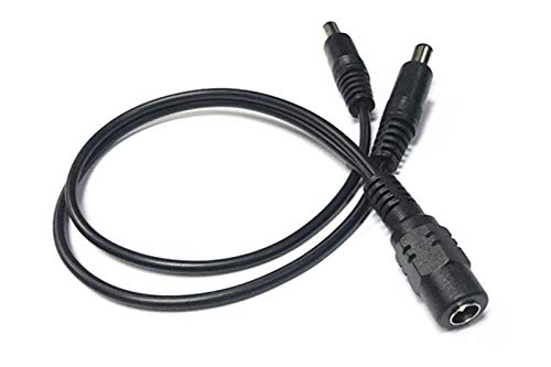 Knacro 5,5 mm x 2,5 mm y сплитер кабел 1 женски до 2 машки сплитер 2 пат DC кабел за напојување за LED лента - CCTV камера - автомобил