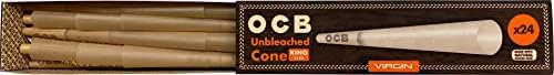 OCB Богородица Кралот Големина Конуси | Еден Пакет | 24 Конуси Вкупно | Неизбелени Претходно Валани Тркалање Документи Со Совети-Вклучува Американски