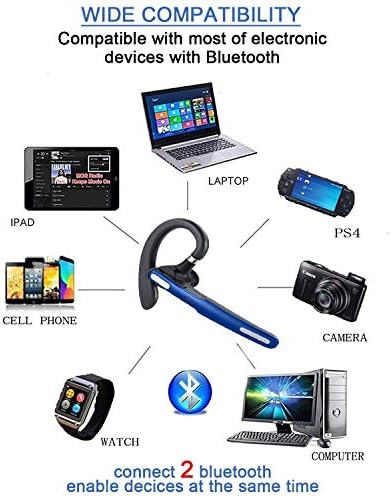 Слушалките за Bluetooth Bluetooth v4.2, безжични слушалки за рачни слушалки со Bluetooth, со микрофон за откажување на бучава за возење/бизнис/канцеларија/дома,