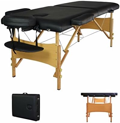2 подлога 84 црна преносна маса за масажа w/бесплатно носење куќиште стол кревет бањата за лице t