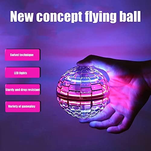 Летање на орбита топка магија RGB светла лебдат топка со дрон 360 ° ротирање за деца возрасни