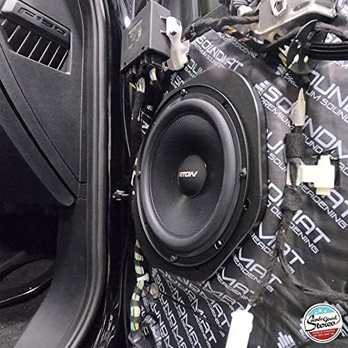 TEN87 ДИЗАЈН Прилагодено Звучник Адаптери-Предниот 8-инчен Комплет Комплет - Компатибилен со 2015-2023 Форд Ф-Серија Камион