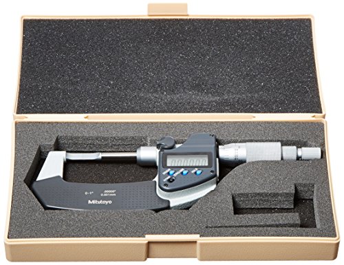 Mitutoyo 422-330-30 BLM-1 MX Blade Micrometer, Type A, 0 -1 , 0.00005 /0.001 mm