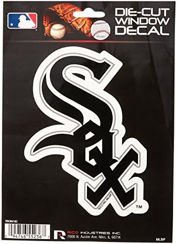 MLB White Sox Chicago Medium Die Cut Decal, 9 x 5 x 0,2 , тимско лого