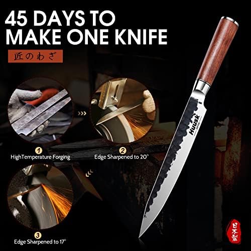 Нож За Сечење хуск, Јапонски Професионален Кујнски Нож Од 7 Инчи, Јапонски Нож За Сечење 8 Инчен Суши Нож, Остар Готвачки Нож Од Јаглероден