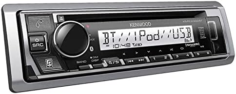 Kenwood Kmr-D382BT автомобил &засилувач; Морски Стерео-Еден Din, Bluetooth Аудио, ЦД USB MP3, aux in, AM FM Радио Siriusxm Подготвени,