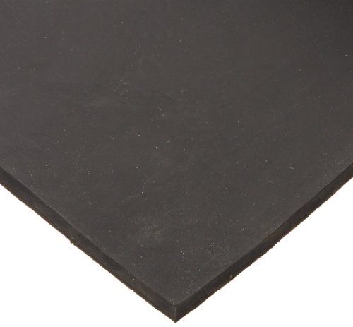 Неопрен лист, лепило поддржан, црна, дебелина од 0,25 , 4 ширина, должина од 50 стапки, ASTM D1056 2A2/UL 94HBF/UL 94HF1