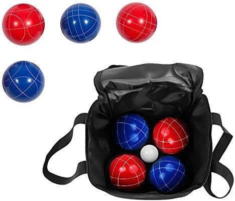 Bocce Ball Premium Set - 9 топки со смола со Carry Case по иновации за трговска марка