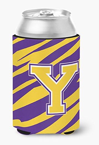 Тигарска Лента-Виолетова Златна Буква М Почетен Изолатор За Пиво Со Долг Врат Патент Гушкање