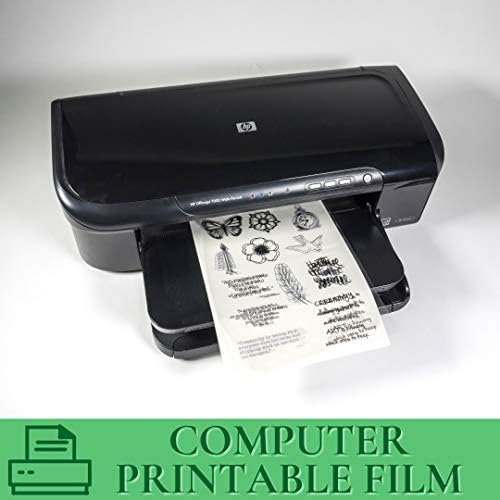 Компјутерски ласерски филм Grafix - 8,5 x 11 ”, јасен, пакет од 6 -отпечатен филм за создавање сопствени преклопувања, списанија, ефекти на прозорецот, налепници, фотографи