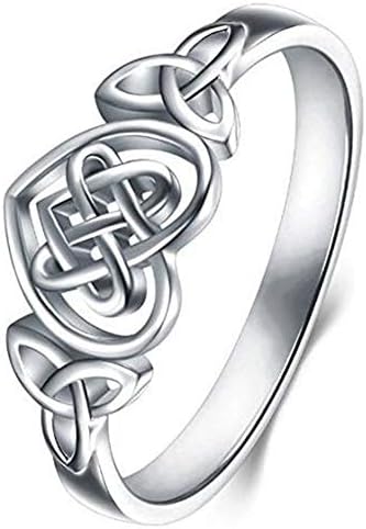 Т-Накит 4-12 Нерѓосувачки Челик Келтски Љубов Јазол Изјава Годишнина Ветување Прстен Свадба