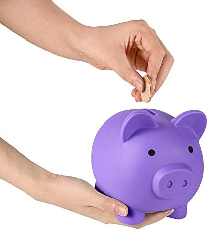 OiSlove2 Piggy Bank, мојата прва банка за пари, нераскинлива пластична монета банка за девојчиња и момчиња, банки со свинче со средна