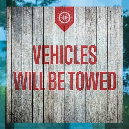CGSignLab | Возилата Ќе Се Влечат-Наутичко Дрво Прицврстување На Прозорецот | 12x12