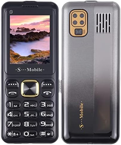 Phoneата W23 Големо Копче Телефон За Постари Лица, Ултра Тенок 2g Мобилен Телефон Голем Волумен На Копче Постар Отклучен Мобилен Телефон, 3
