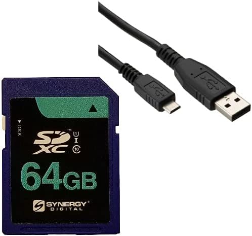 Комплет за додатоци компатибилен со Synergy Digital, работи со Sony HDR-CX675 Full HD Camcorder Вклучува: USBM USB кабел, мемориска картичка