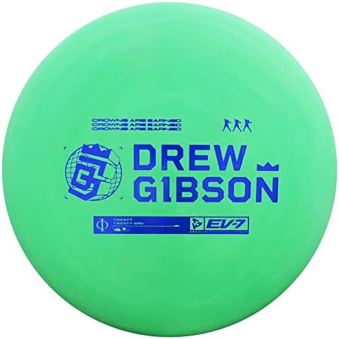 ЕВ -7 Ограничено издание 2021 Турнеја серија Дру Гибсон ОГ Среден Фи Путер голф диск - 170-175G - боите ќе варираат