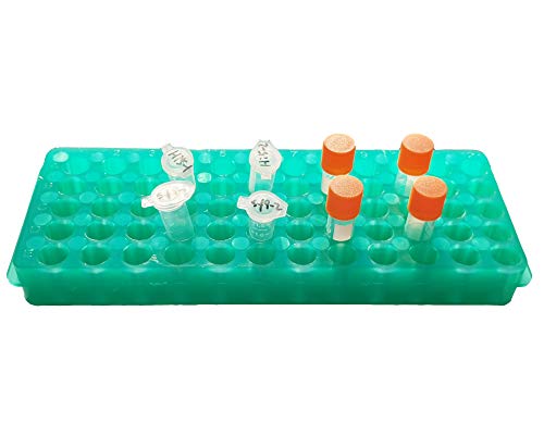 Полипропилен Микроцентрифуга Цевка Решетката, 60-И Микротубе Решетката, Зелена, Пакет Од Две